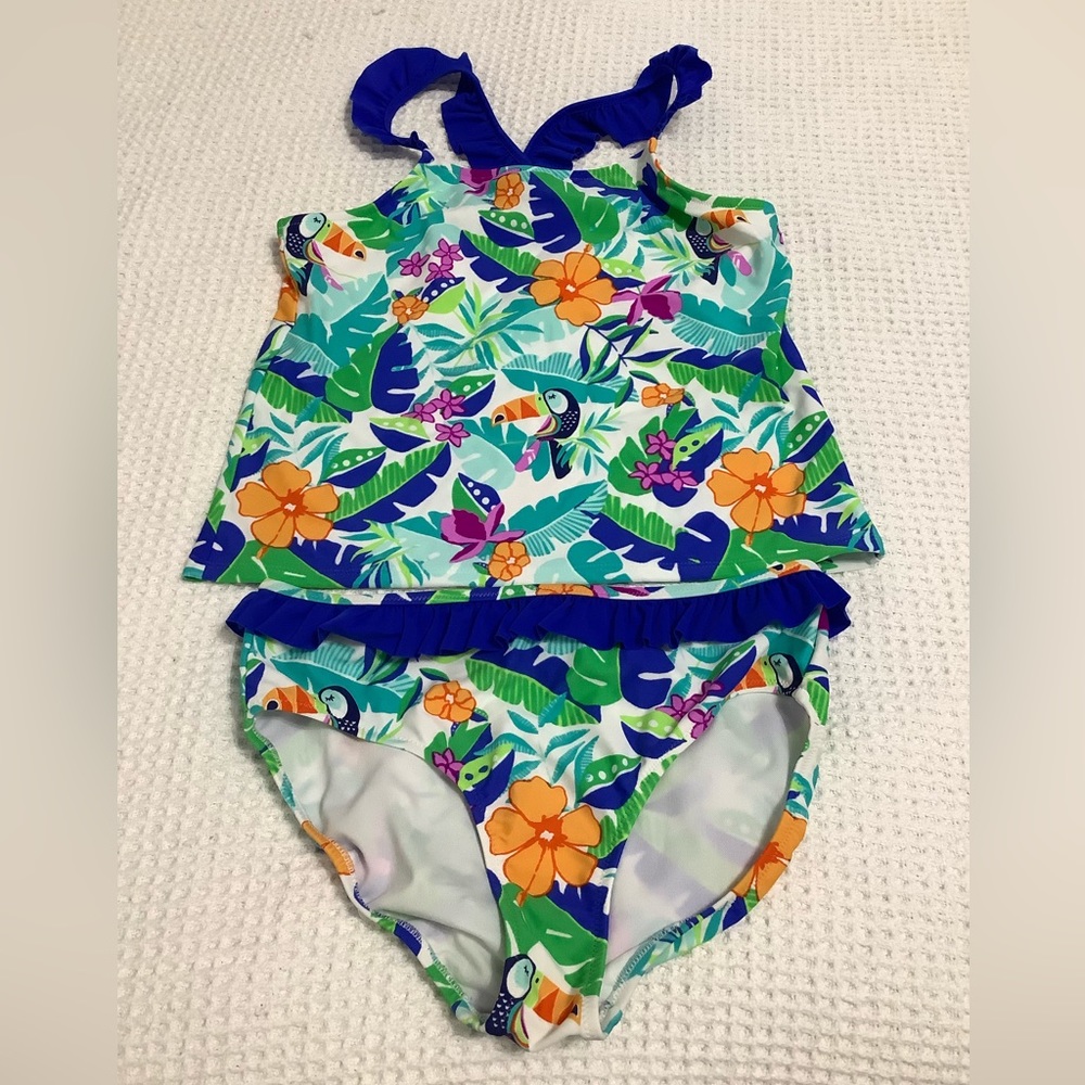 Lands End Girl’s Plus Swim 2 Pieces Size 16 NWTOT (W736)